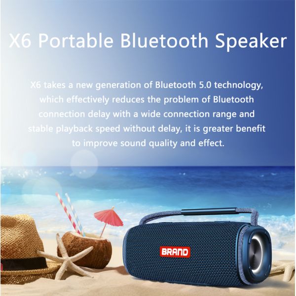 20W Outdoor Karaoke Box Speaker Super Bass Waterproof Portable Wireless Stereo DJ Led for High Fashion Outdoor Events