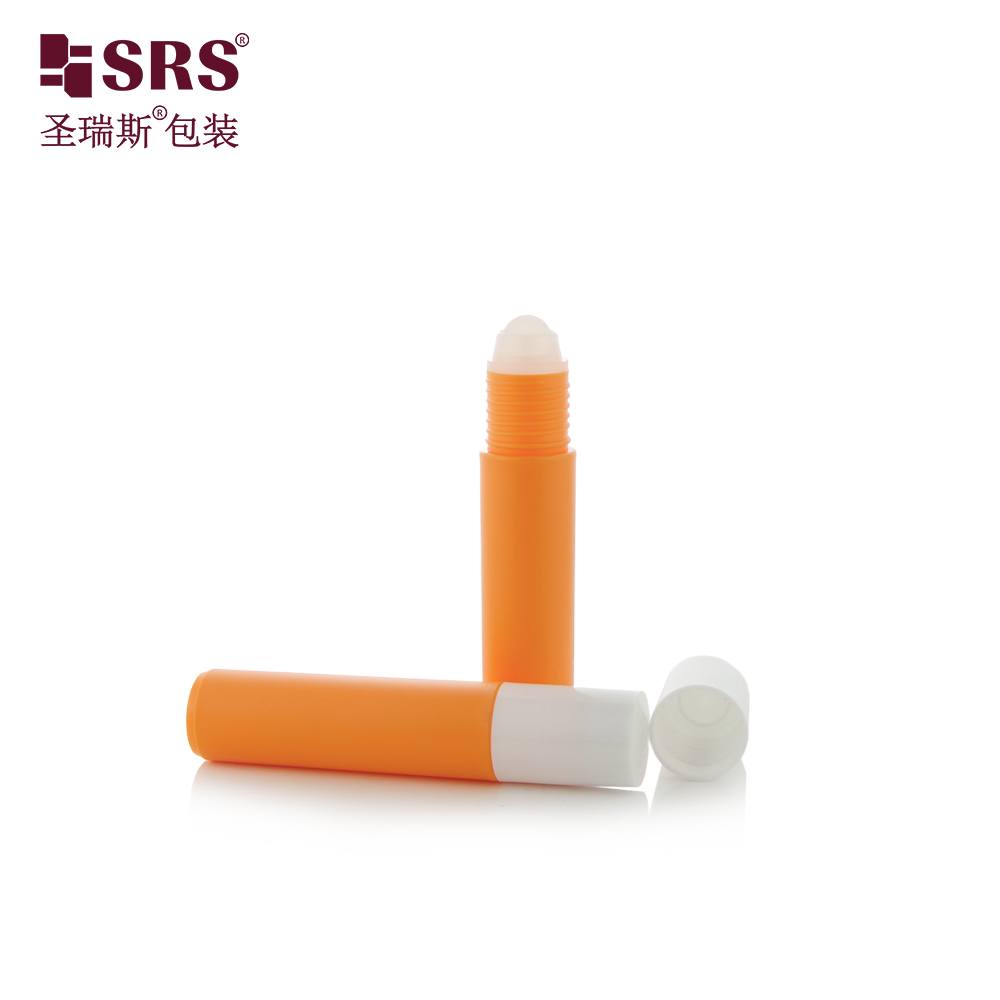 10 ML Cosmetic Plastic Roller Ball Bottle, Refillable Roll‑on Container For Aromatherapy Oil