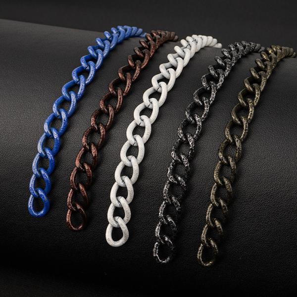 Prevent Fade Handbag Customized Bag Chain High Grade Leather Chain Strap for Bag