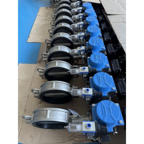 2-дюймовый пневматический вафельный клапан из нержавеющей стали типа Butterfly Valve компактный легкий дизайн