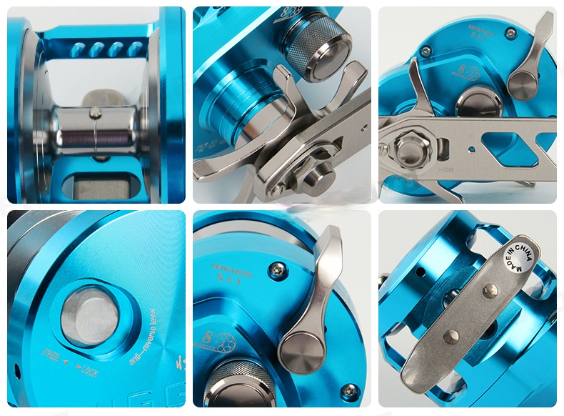 RYOBI BT Slow Jigging Fishing Reel Max Drag 16KG Deep Sea Fishing Reel