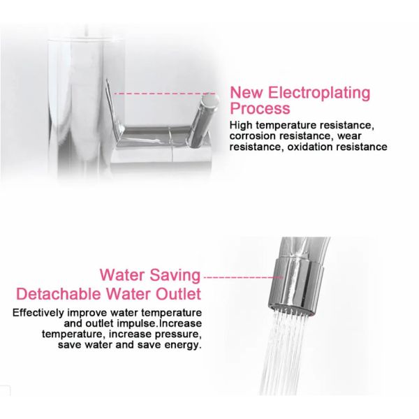 304 Stainless Instant Heating Water Faucet CE Kitchen Tap Water Heater 3KW