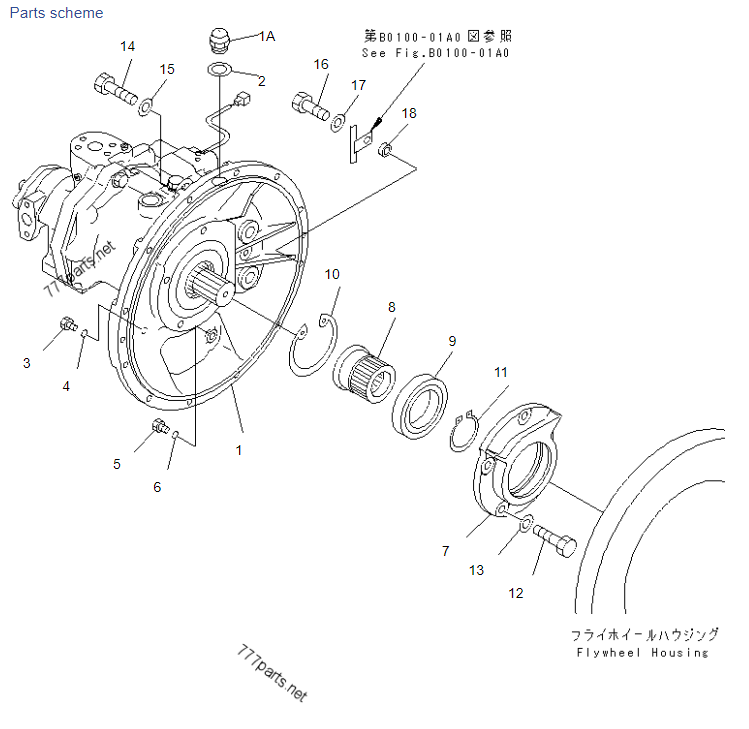 PC120-6 Pompes à excavatrice à chenille 708-1L-00070 708-1L-00032 Pompes hydrauliques à petite tête