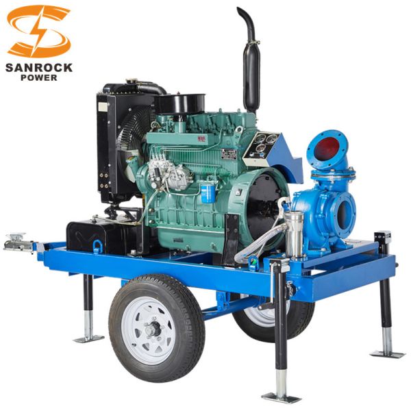 90kw 120kw bombas de agua con motor diésel de auto-primación urbana bomba de alcantarillado de larga vida útil