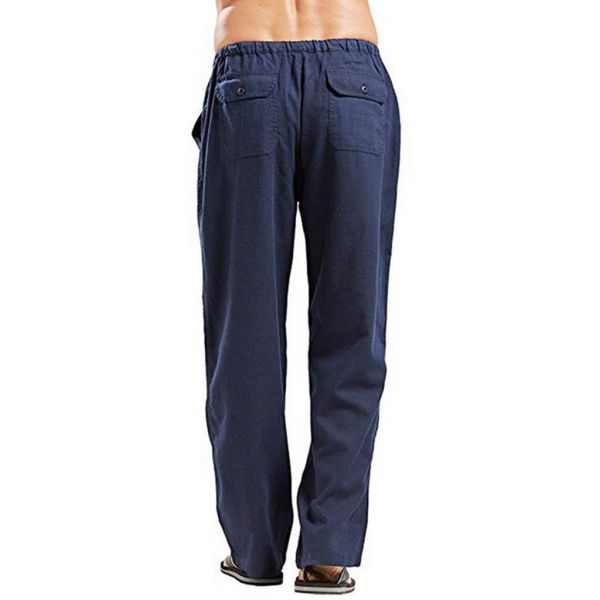 Men's Anti-pilling Cargo Sweatpants Autumn Waterproof Pants with Flat Front Style
