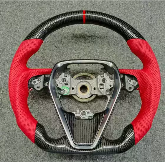 Customized Carbon Fiber LED Racing Marquee Steering Wheel Suitable for Toyota Camry