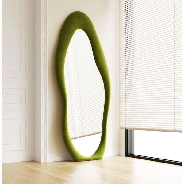 Decorative Body Curved Full Length Mirror Oversized Arched Floor Mirror