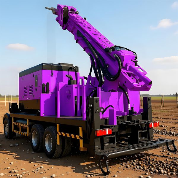 Hydraulic Water Well Drilling Rig Geothermal Drilling Equipment Truck Mounted   Water Drilling Rig Machine