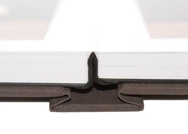 Engagement / Company Anniversary 10x10 Fabric Covered Photo Album Dark Grey