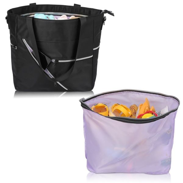 Bolso de pañales para bebés de nylon, mochila y toque aislado grande 11x5x11