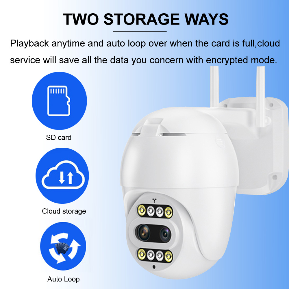 Система CCTV 10X камеры CMOS 2.4G WiFi беспроводная сигналит двойной объектив