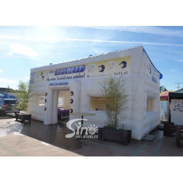 Barraca inflável multifuncional do cubo, barraca inflável para a exposição