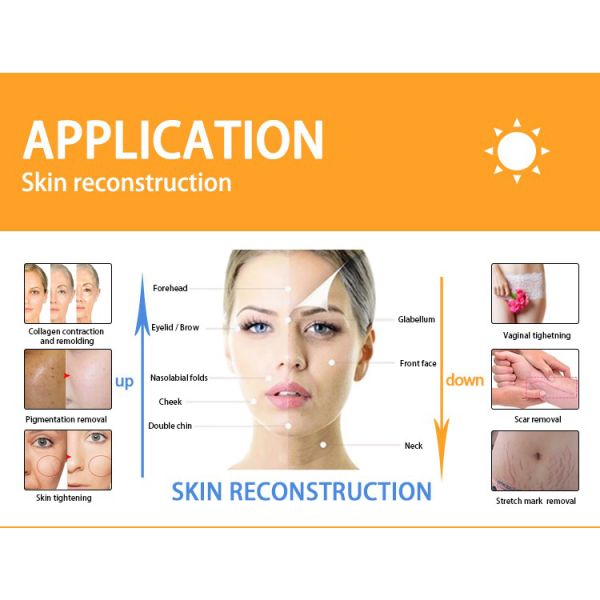 High Power Co2 Fractional Laser Machine for Vaginal Tightening HUAMEI CE 4D Touch Screen