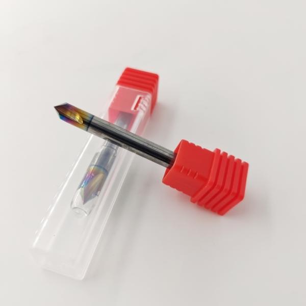 Color Coated Chamfer Cutter Tool CNC 90 Degree Chamfer End Mill High Speed