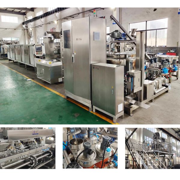 Machine à faire des bonbons gélifie entièrement automatique Machine de transformation des aliments à la gelée gommeuse