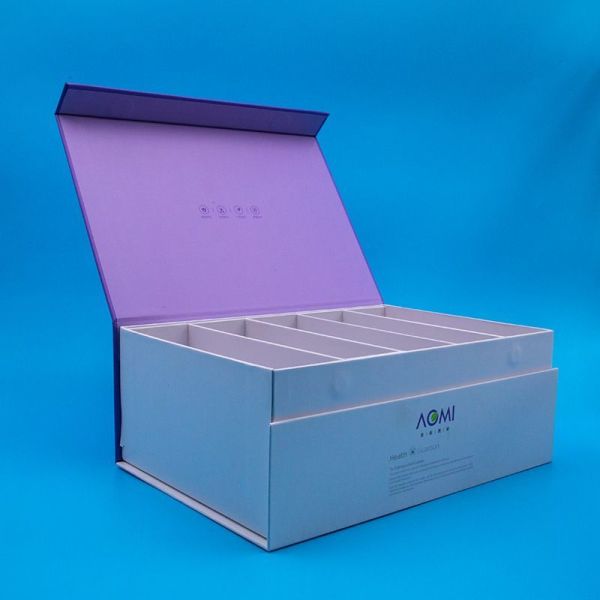 Rectangle Luxury Rigid Magnetic Gift Box For Perfume Packaging Skincare Set Essential Oil
