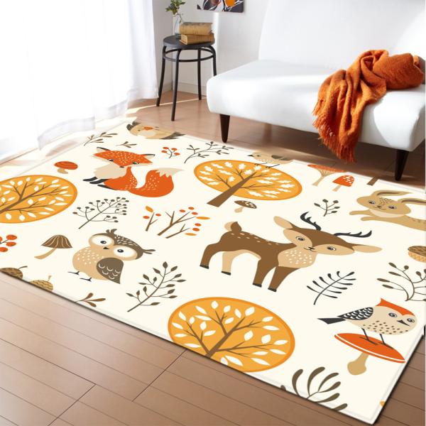 Non Skid 3D Printed Rugs 100*120cm Living Spaces Area Rugs