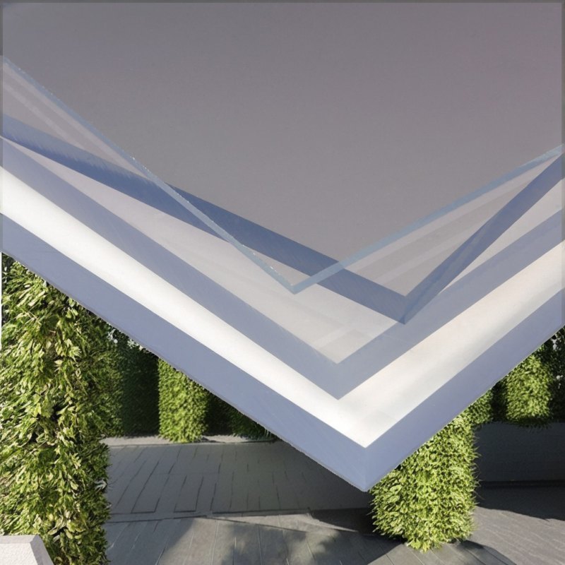 0.8-8mm Fire Retardant  Clear Solid Polycarbonate Sheet for  Architectural Projects