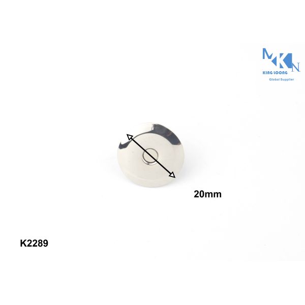 Polished Magnetic Bag Closure , Nickle Color Small Magnetic Purse Snaps