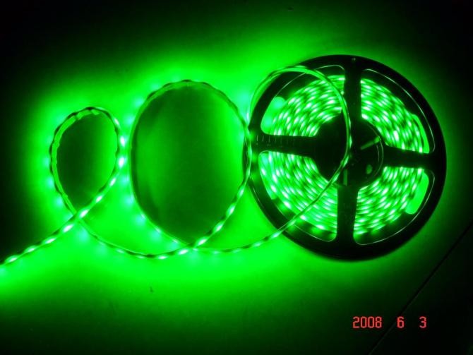 Super bright IP20 60 Watt 5050 SMD Flexible LED Strip Lights Green 5m/reel