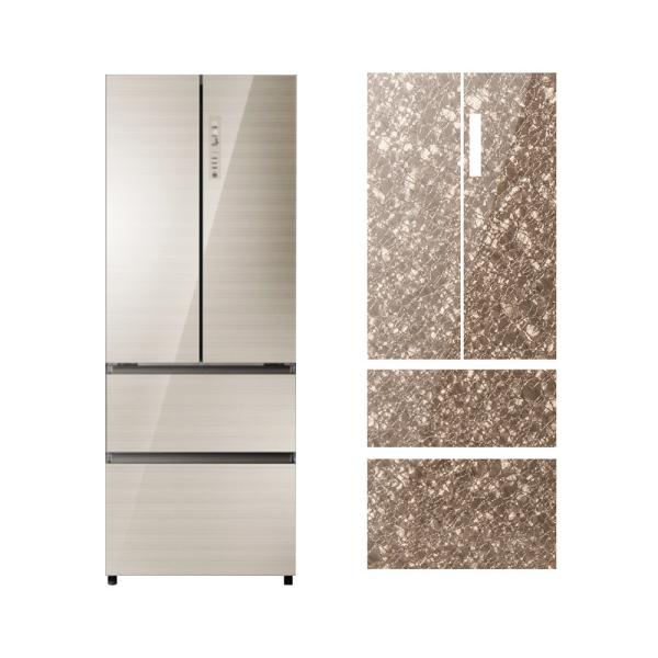 Glittering Tempered Glass 6mm Custom Panel Refrigerator