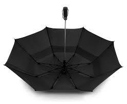 Gale Proof Strong Mens Fold Up Umbrella Straight Plastic Hanlde With Logo Print