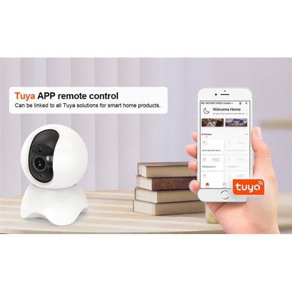 Крытая беспроводная камера IP WiFi дома Tuya 1080P камеры слежения для монитора младенца любимца