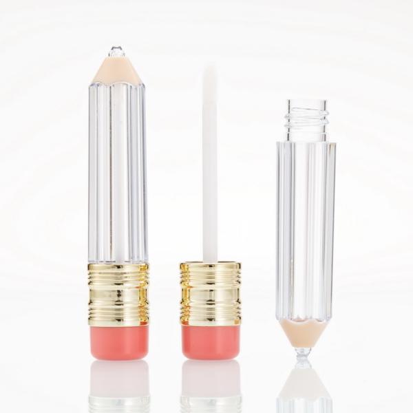 Cute Pencil Shaped 5ml 	Empty Lipstick Tubes Diy With Brush Wands