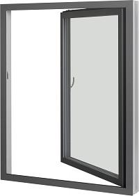School 1.3mm 1500mm Aluminium Frame Casement Window