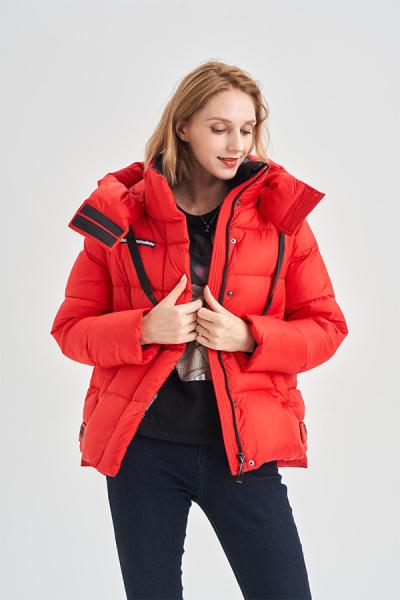 FODARLLOY 2022 High Quality Warm Hooded Lady Thin Cotton-padded Jacket Women Coat Lightweight Luxury Down Foldable Jacket