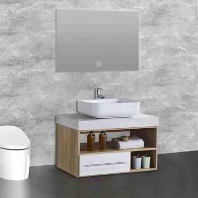 Premium Bathroom Cabinet Set PVC Surface With Vanities Eco Friendly