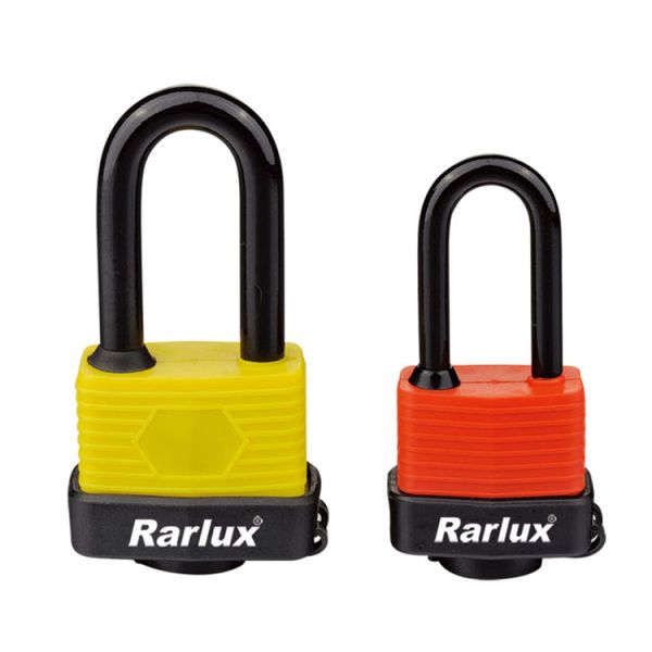 Rarlux 30-65mm Industrial Safety Waterproof Laminated Steel Body Padlock Customized High Quality Eco-Friendly High Safety