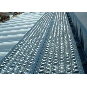Carbon Steel Walkway Metal Grating Perforated Sheet Circle Hole Punched In Roof