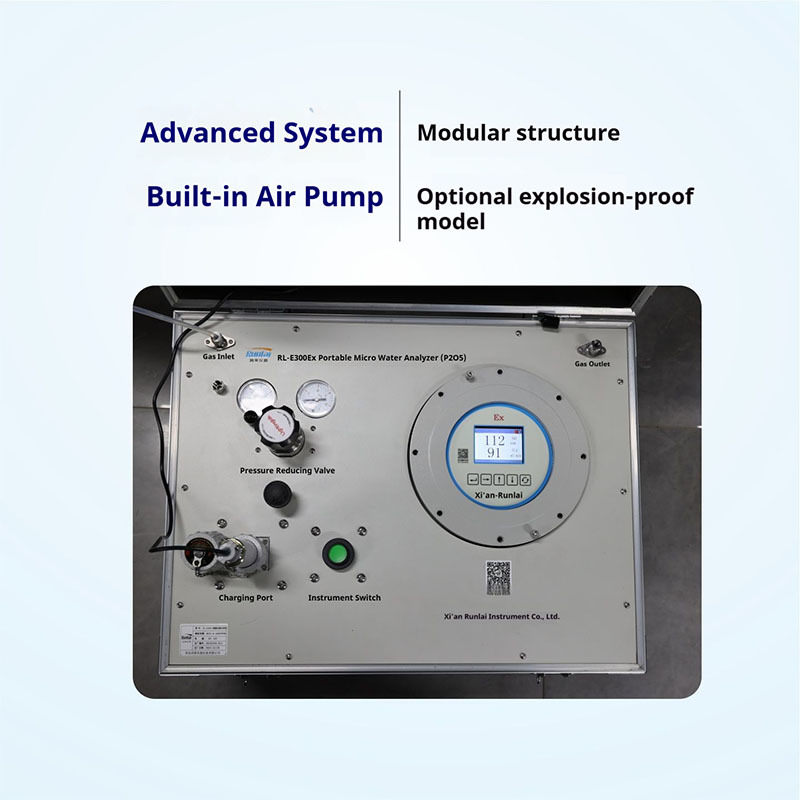 Explosion Proof Portable Dew Point Analyzer Trace Moisture Micro Water Analyzer With Metal Construction
