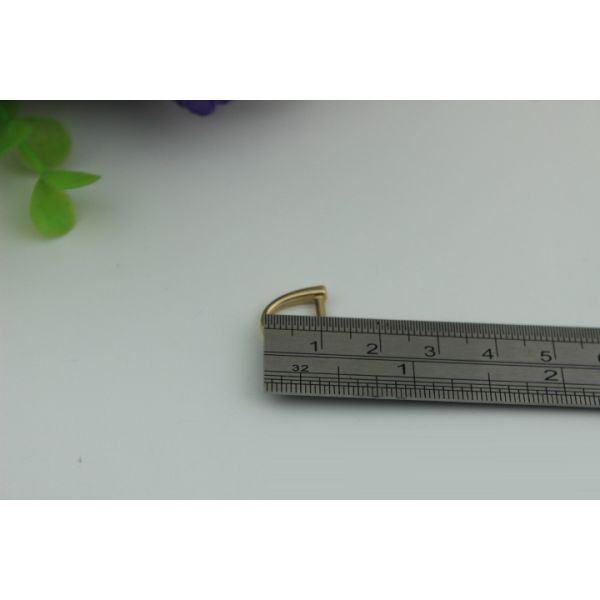 China factory design backpack metal d buckle,zinc alloy light gold metal d ring 10mm