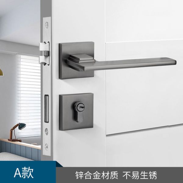 Ручка двери Mortise сплава цинка установила замок спальни 58mm крытый