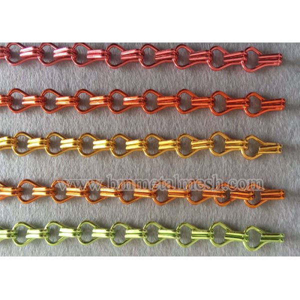 China Manufacture Anodized Fly Screen Door Chain Link Curtains