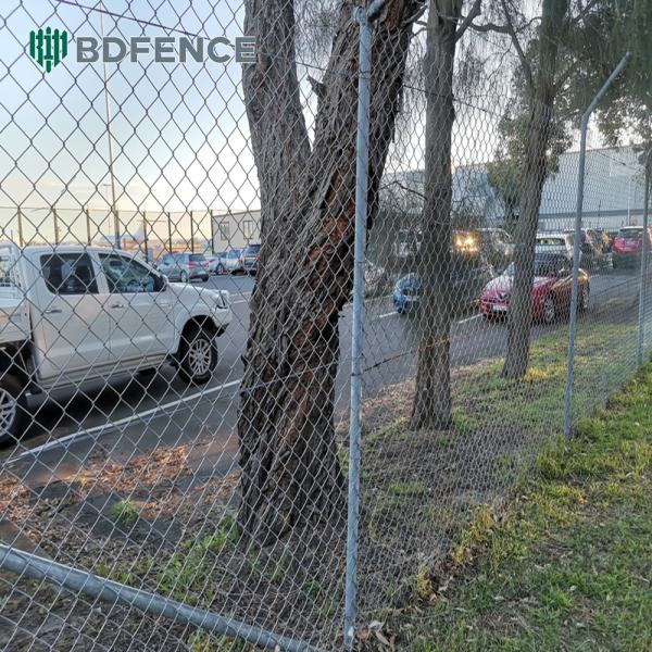 Industrial-Grade Chain Link Fence Impact-Resistant Barrier