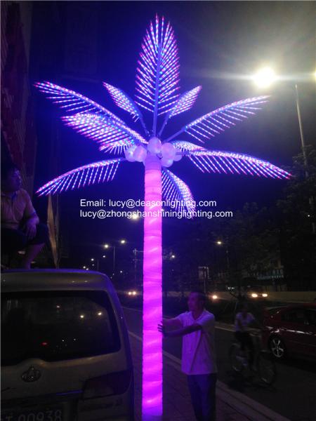 remote control led palm tree light