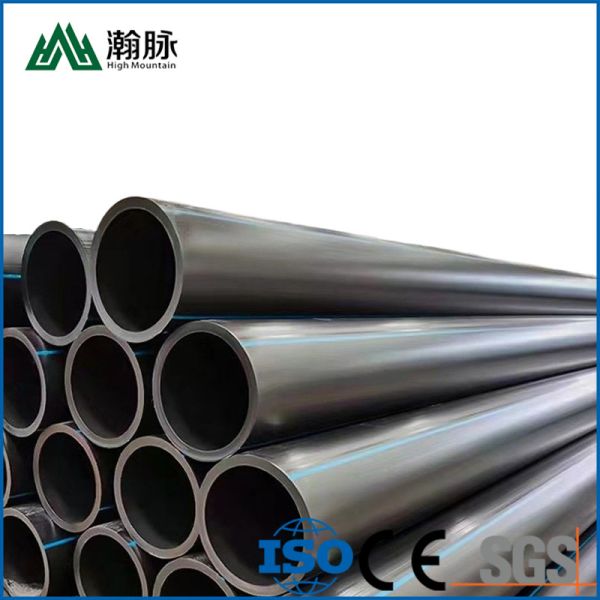 Plastic HDPE Water Supply Drainage Pipe Sewage Welded Impact Resistance
