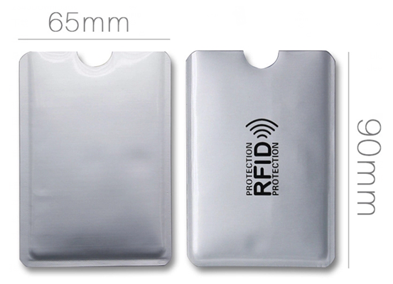 Aluminum Foil Holographic Plastic RFID Blocking Cards Sleeve