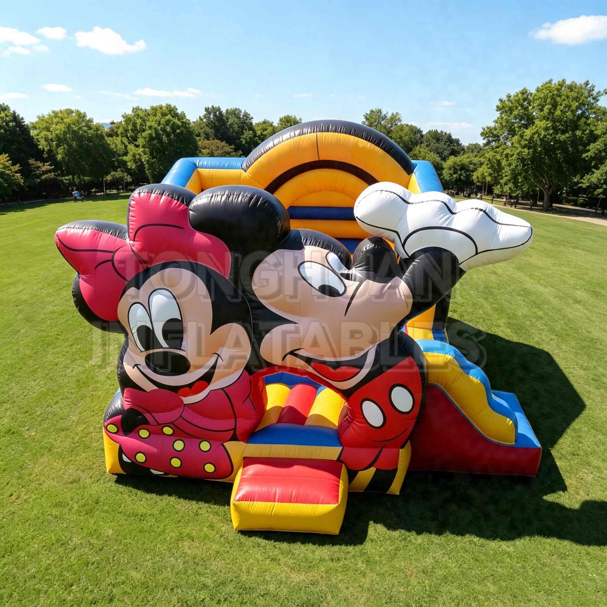 Mickey Mouse Inflatable Bouncer Slide Combo for Kids Party Rentals Birthday Events Parks and Indoor Play Centers