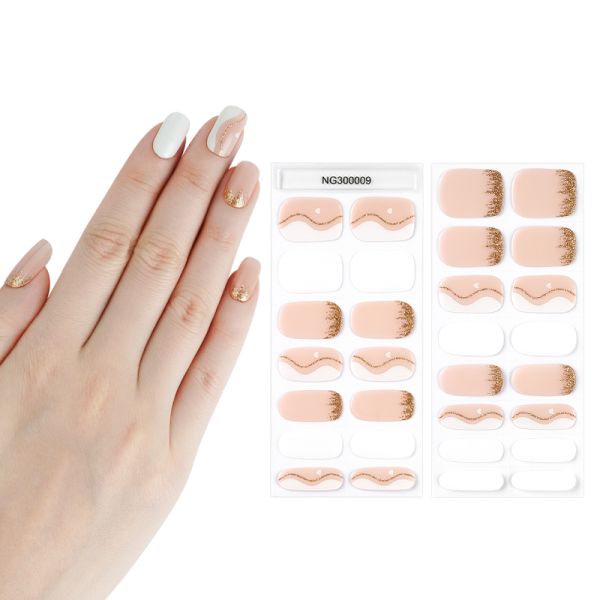 New design gel nail wraps LED lamp gel strips OEM Gel nail Beauty Products Finger Nail Art
