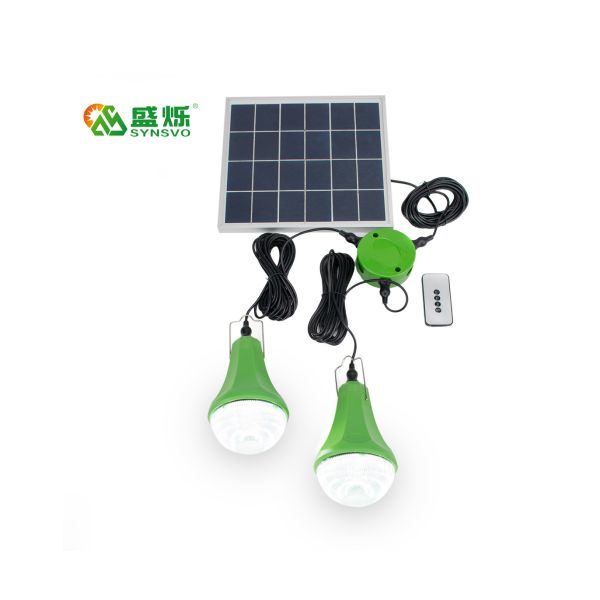 Solar Rechargeable Led Bulb Emergency Lamp Solar Power Panel With Bulb Solar