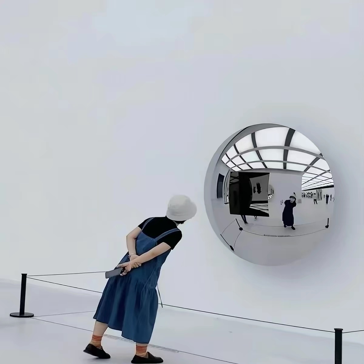 Custom Size Acrylic Convex Mirror Shatterproof PMMA Round Rectangular Wide Angle Safety Wall Mount