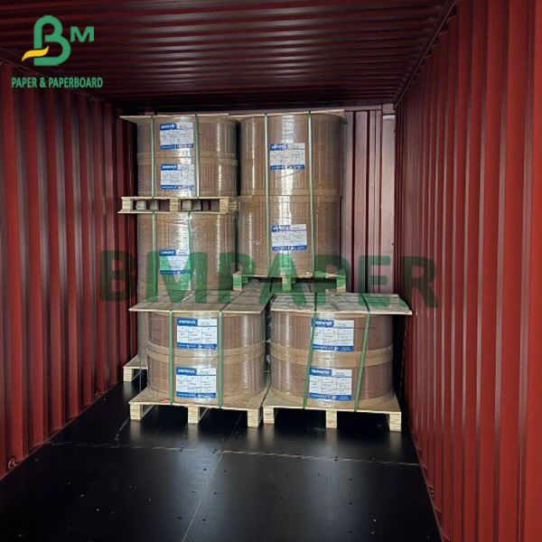 Virgin Brown Kraft Paper Rolls Специализированная крафт-бумажная бумажная рулетка 40 г / г - 80 г / г