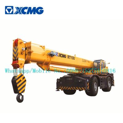 Guindaste do terreno áspero de XCMG RT100 100ton toda a movimentação da roda com o eficaz na redução de custos alto de Cummins Engine