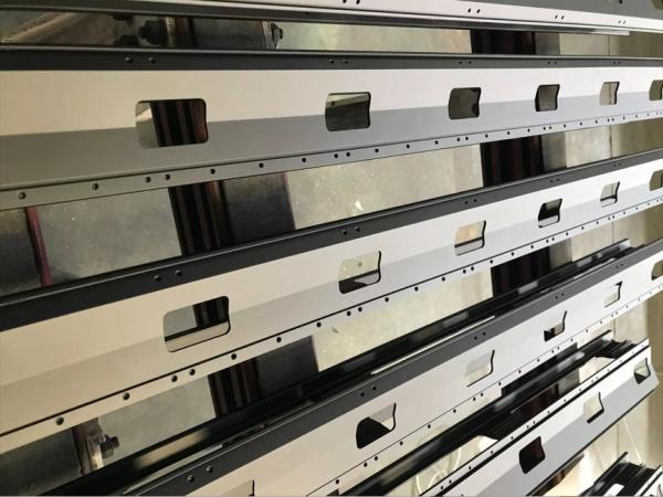 O preto anodizou a extrusão de alumínio perfila fazer à máquina elétrico do CNC do trilho da ação de piano