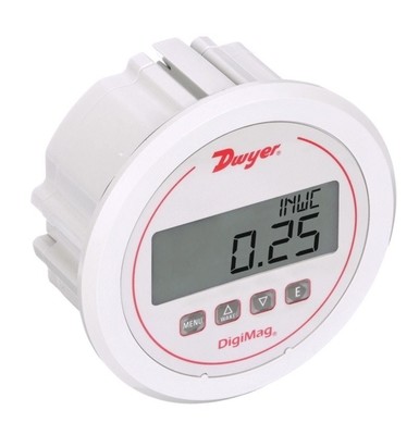 Dwyer DM-1000 Series DigiMag Digital Differential Pressure Gauge with LCD Display, Temperature Compensation, and Multi-Function Measurement