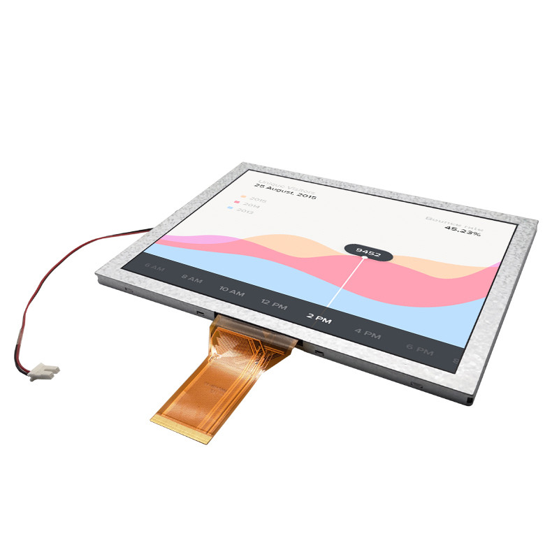 8 дюймовый TFT дисплей, разрешение 800x600, 50 PINS 24 битный RGB интерфейс 500cd/M2 Высокая яркость